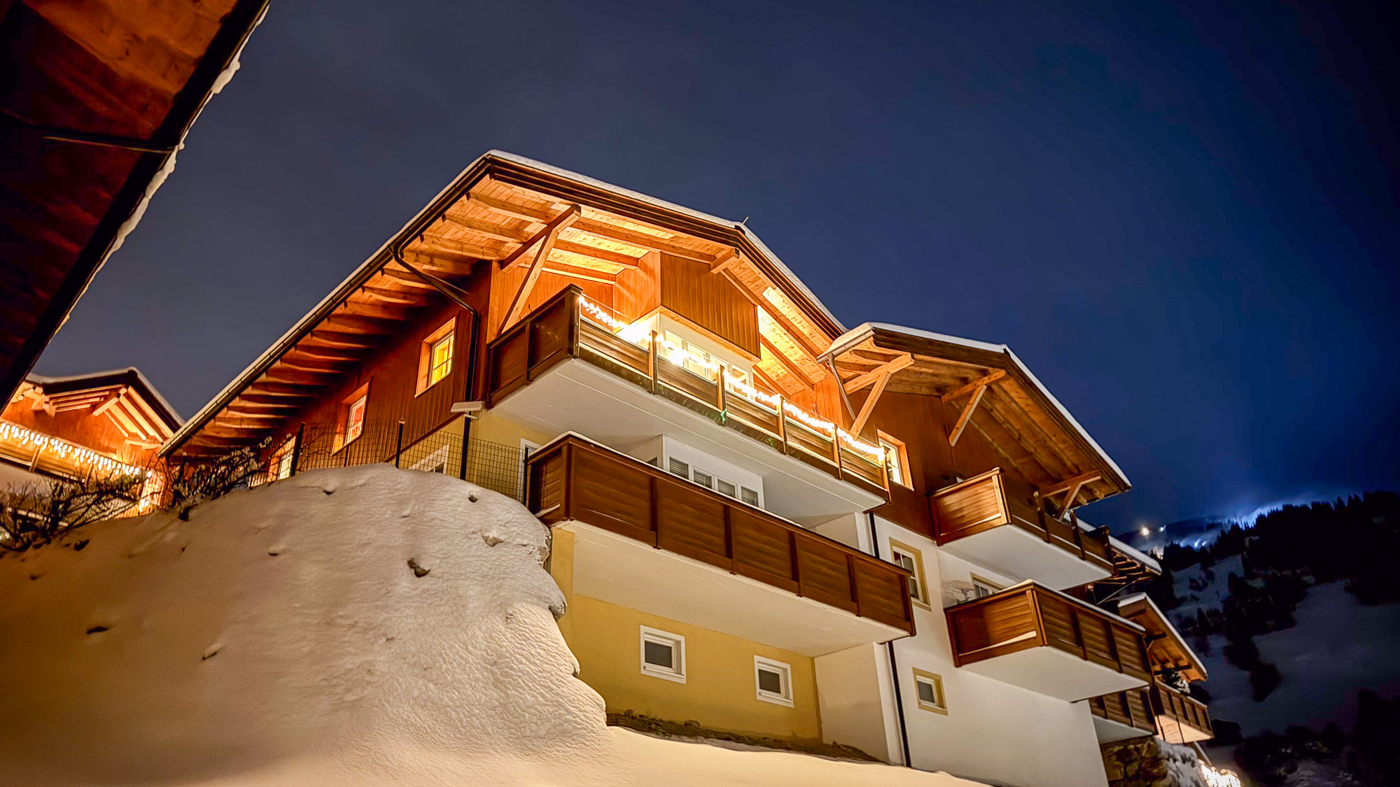 Vakantie Saalbach at night